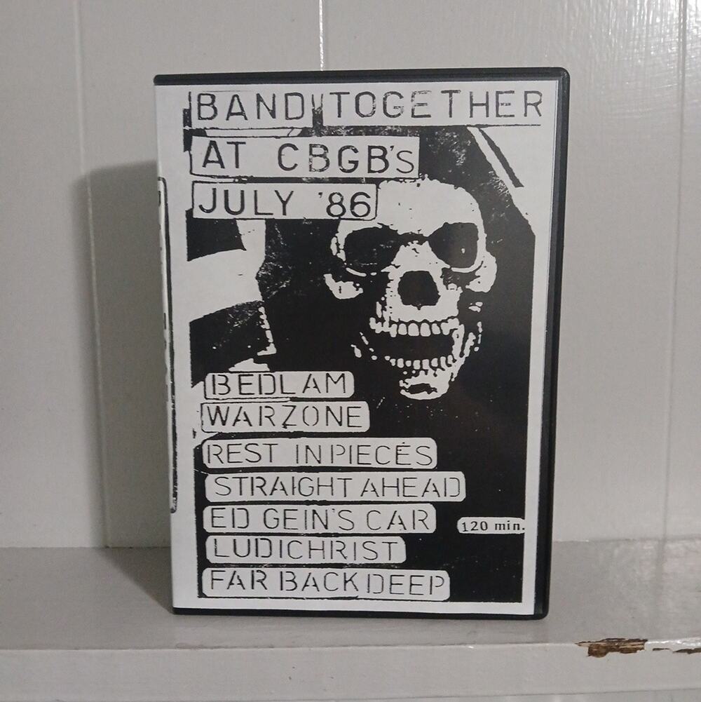Band Together DVD New York Hardcore Punk Rock Live CBGBs Warzone 1986 NYHC